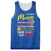 Proud Softball Mommy Softball Family Matching Cool Gift Mesh Reversible Basketball Jersey Tank