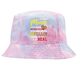 Proud Softball Mommy Softball Family Matching Cool Gift Tie-Dyed Bucket Hat