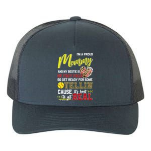 Proud Softball Mommy Softball Family Matching Cool Gift Yupoong Adult 5-Panel Trucker Hat