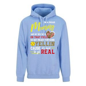 Proud Softball Mommy Softball Family Matching Cool Gift Unisex Surf Hoodie