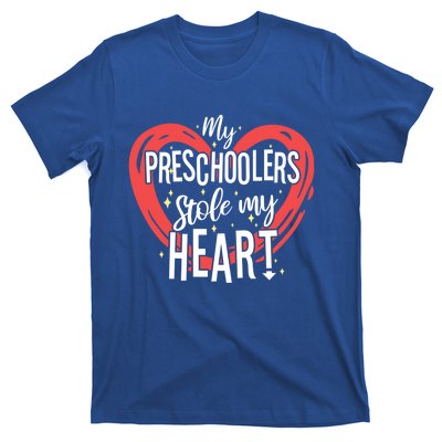 Preschoolers Stole My Heart Valentines Day Preschool Teacher Gift T-Shirt