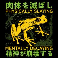 Physically Slaying Mentally Decaying Funny Amphibian Frog Zip Tote Bag