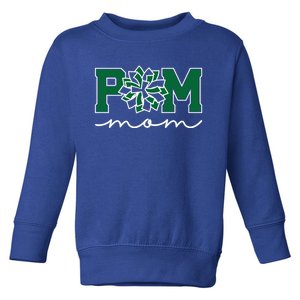 Pom Squad Mom For Dance Cheer Spirit Squad Green Gift Toddler Sweatshirt