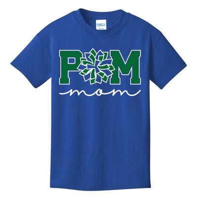 Pom Squad Mom For Dance Cheer Spirit Squad Green Gift Kids T-Shirt