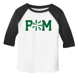 Pom Squad Mom For Dance Cheer Spirit Squad Green Gift Toddler Fine Jersey T-Shirt