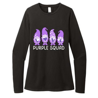 Purple Squad Military Month Army Purple Up Family Gift Womens CVC Long Sleeve Shirt