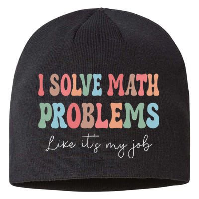 Problem Solver Math Mathematics Back To School Math Teacher Gift Sustainable Beanie