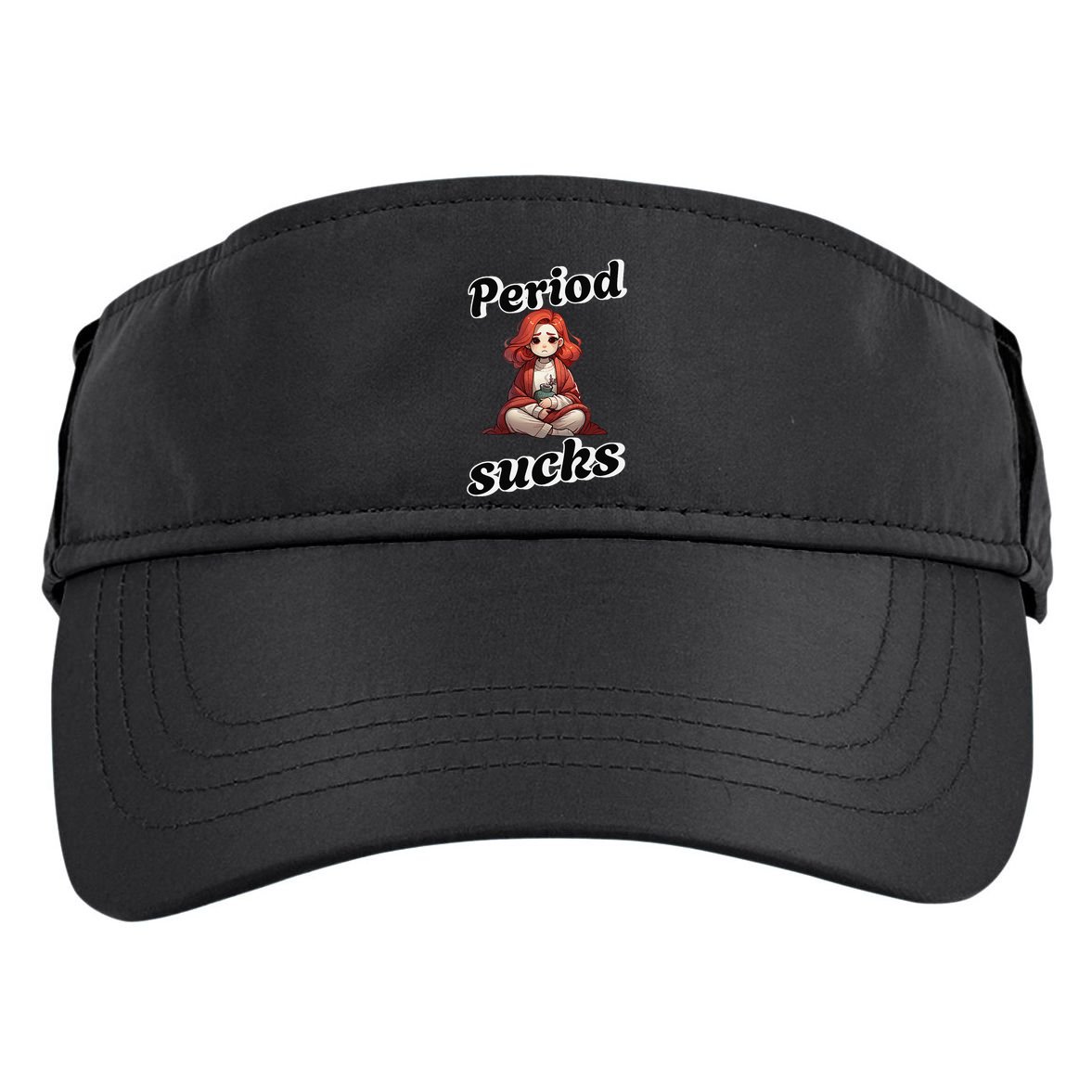 Period Sucks Menstrual Saying Adult Drive Performance Visor