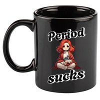 Period Sucks Menstrual Saying 11oz C Handle Ceramic Mug