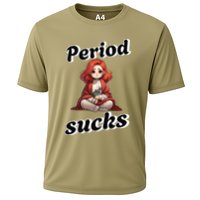 Period Sucks Menstrual Saying Cooling Performance Crew T-Shirt