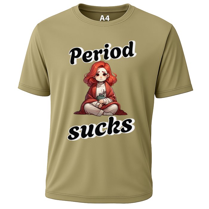 Period Sucks Menstrual Saying Cooling Performance Crew T-Shirt