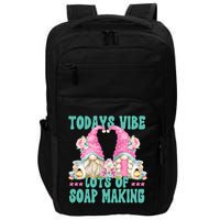 Pink Soap Maker Gnome Quote Todays Vibes Lots Of Soap Making Funny Gift Impact Tech Backpack