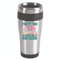 Pink Soap Maker Gnome Quote Todays Vibes Lots Of Soap Making Funny Gift 16oz Travel Tumbler
