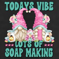 Pink Soap Maker Gnome Quote Todays Vibes Lots Of Soap Making Funny Gift Microfiber Hand Towel