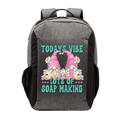 Pink Soap Maker Gnome Quote Todays Vibes Lots Of Soap Making Funny Gift Vector Backpack