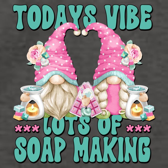 Pink Soap Maker Gnome Quote Todays Vibes Lots Of Soap Making Funny Gift Vector Backpack