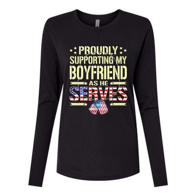 Proudly Supporting My Friend As He Serves Army Friend Meaningful Gift Womens Cotton Relaxed Long Sleeve T-Shirt