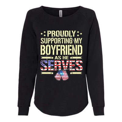 Proudly Supporting My Friend As He Serves Army Friend Meaningful Gift Womens California Wash Sweatshirt