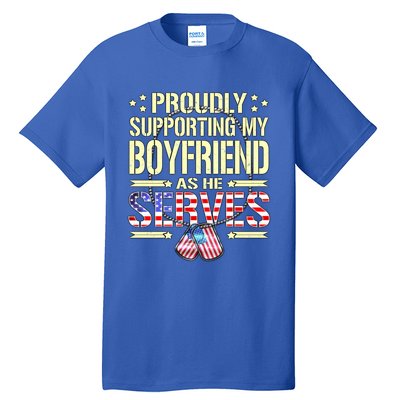 Proudly Supporting My Friend As He Serves Army Friend Meaningful Gift Tall T-Shirt