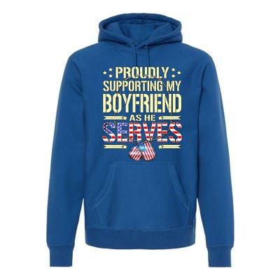 Proudly Supporting My Friend As He Serves Army Friend Meaningful Gift Premium Hoodie