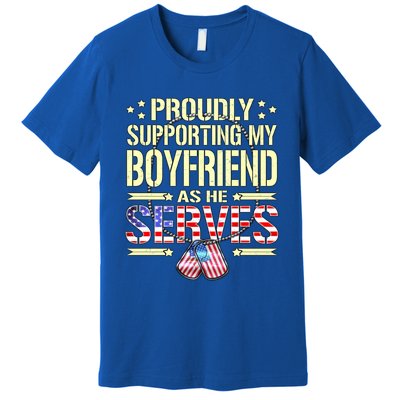 Proudly Supporting My Friend As He Serves Army Friend Meaningful Gift Premium T-Shirt