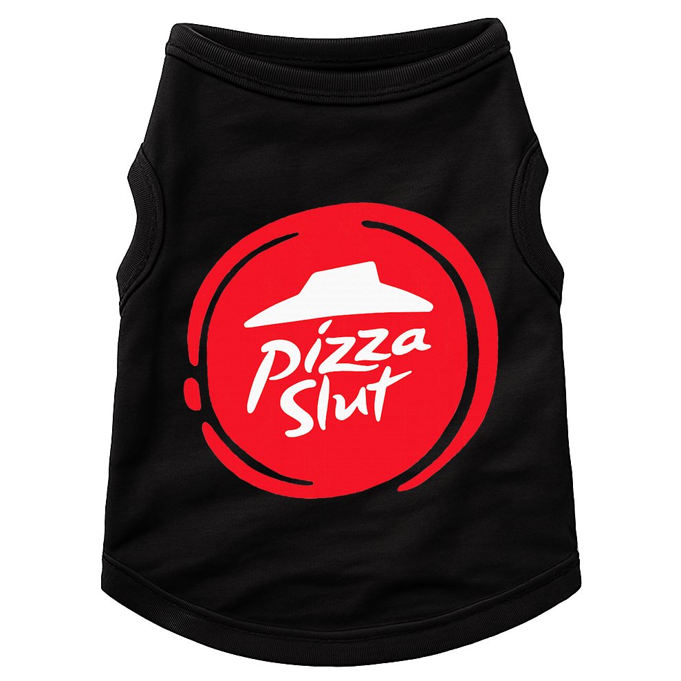 Pizza Slut No One Outpizzas The Slut Funny Pizza Doggie Tank