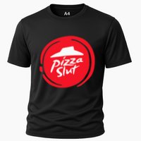 Pizza Slut No One Outpizzas The Slut Funny Pizza Cooling Performance Crew T-Shirt