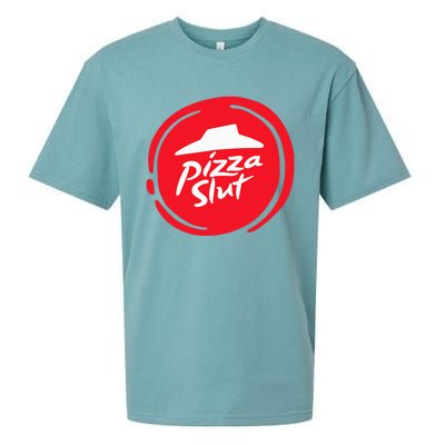 Pizza Slut No One Outpizzas The Slut Funny Pizza Sueded Cloud Jersey T-Shirt