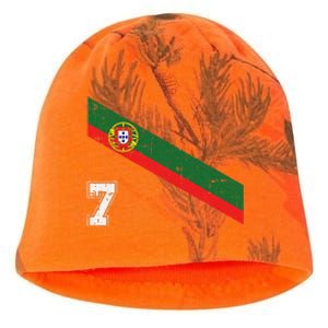 Portugal Soccer Number 7 Portugese Football Sports Lover Fan Kati - Camo Knit Beanie