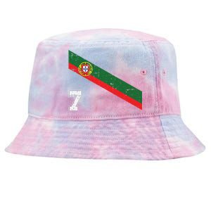 Portugal Soccer Number 7 Portugese Football Sports Lover Fan Tie-Dyed Bucket Hat