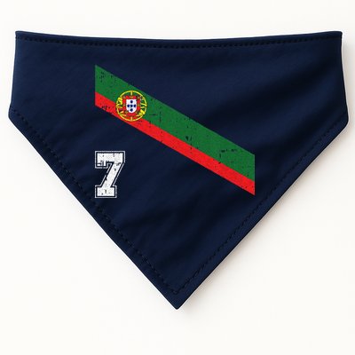 Portugal Soccer Number 7 Portugese Football Sports Lover Fan USA-Made Doggie Bandana