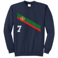 Portugal Soccer Number 7 Portugese Football Sports Lover Fan Sweatshirt