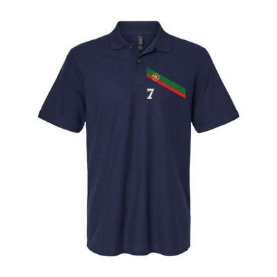 Portugal Soccer Number 7 Portugese Football Sports Lover Fan Softstyle Adult Sport Polo