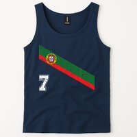 Portugal Soccer Number 7 Portugese Football Sports Lover Fan Tank Top