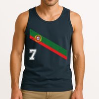 Portugal Soccer Number 7 Portugese Football Sports Lover Fan Tank Top
