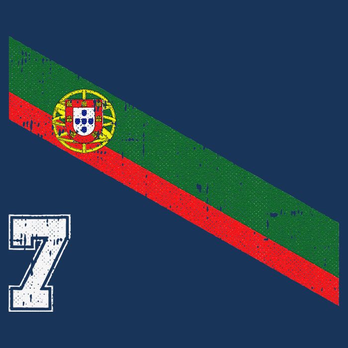 Portugal Soccer Number 7 Portugese Football Sports Lover Fan Tank Top