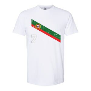 Portugal Soccer Number 7 Portugese Football Sports Lover Fan Softstyle CVC T-Shirt