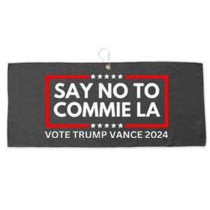 Political Say No To Commie La Vote Trump Vance 2024 Large Microfiber Waffle Golf Towel