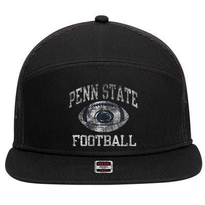 P.E.Nn. S.T.A.T.E Nittany Lion Football Intensity 7 Panel Mesh Trucker Snapback Hat