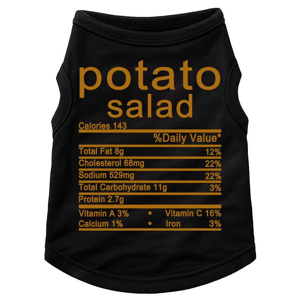 Potato Salad Nutrition Facts Label Doggie Tank
