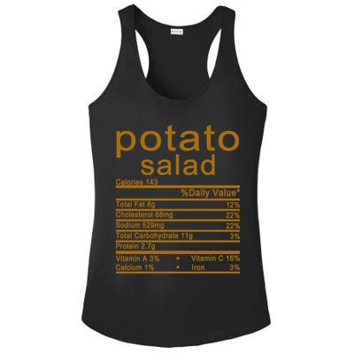Potato Salad Nutrition Facts Label Ladies PosiCharge Competitor Racerback Tank