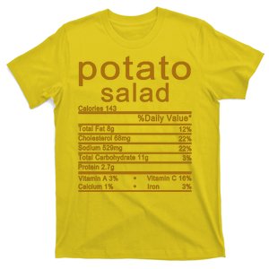 Potato Salad Nutrition Facts Label T-Shirt