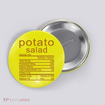 Potato Salad Nutrition Facts Label Button