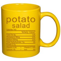 Potato Salad Nutrition Facts Label 11oz C Handle Ceramic Mug