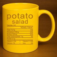 Potato Salad Nutrition Facts Label 11oz C Handle Ceramic Mug