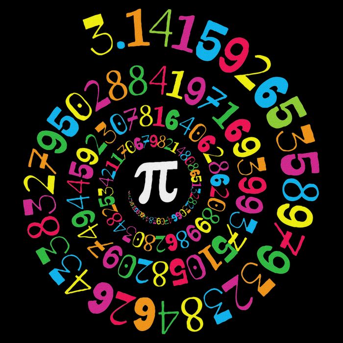 Pi Spiral Novelty Math Geek 3.14 Pi Day Button