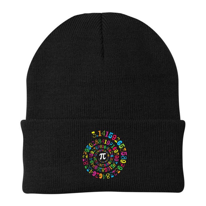 Pi Spiral Novelty Math Geek 3.14 Pi Day Knit Cap Winter Beanie