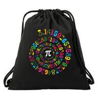 Pi Spiral Novelty Math Geek 3.14 Pi Day Drawstring Bag
