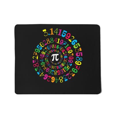 Pi Spiral Novelty Math Geek 3.14 Pi Day Mousepad