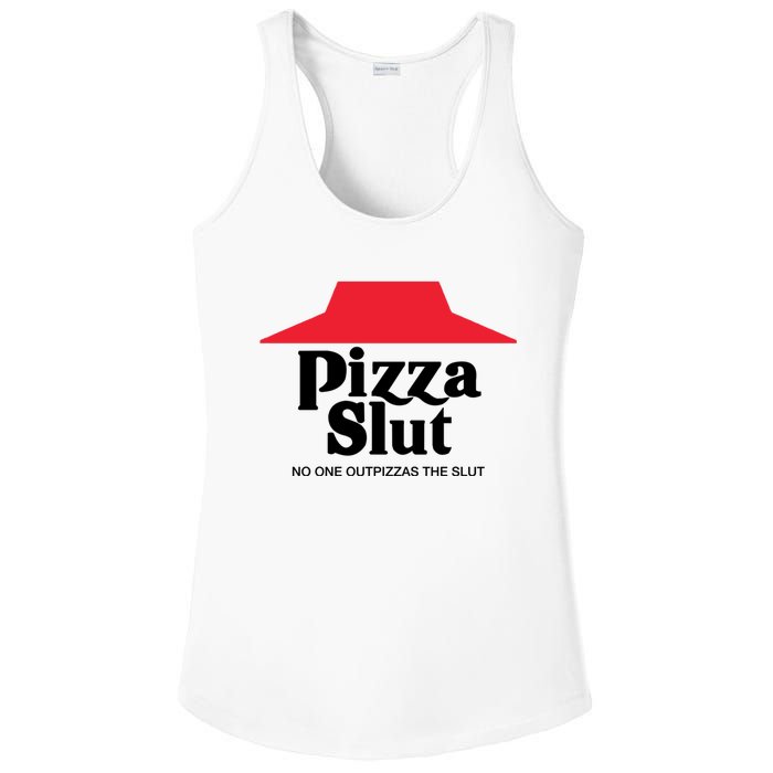 Pizza Slut No One Outpizzas The Slut Funny Pizza Ladies PosiCharge Competitor Racerback Tank